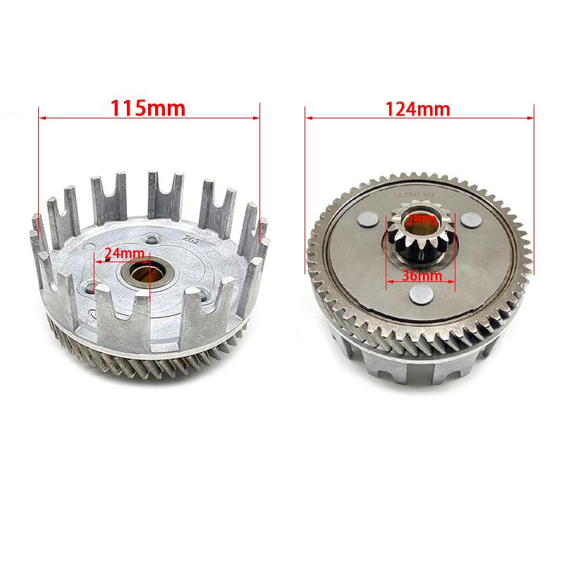 Motorcycle Clutch Assembly Engine Stator Cover For Yamaha DT230 MT250 Transmission Disc Dirt Bike Parts DT250cc HJ250H