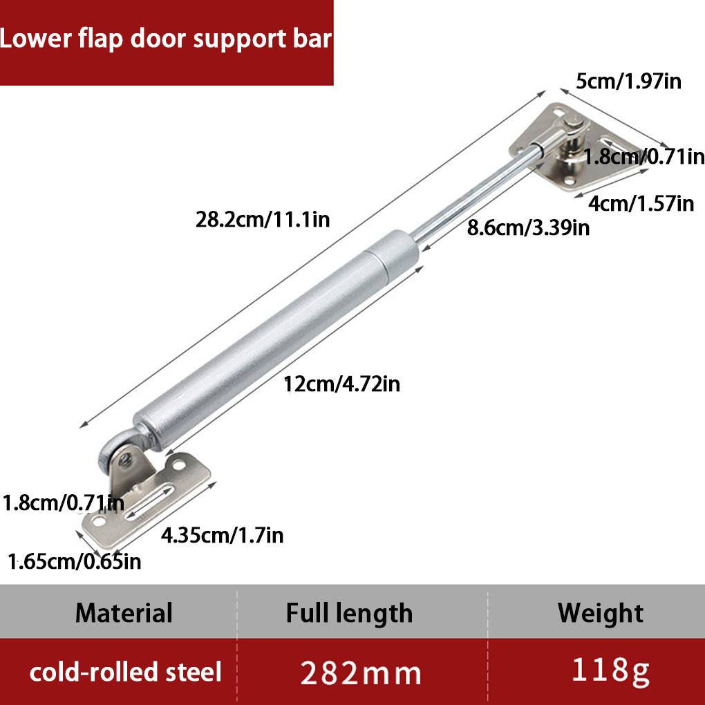 2x Hochschwenkbare Schranktürscharniere Feder Soft-Close Luftdruckunterstützung Schwerlast Soft-Close Scharniere
