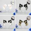 Handgemachtes Cosplay Tierohren-Haarband Roter Fuchs Wolfskönig Katze Bestienohr Kunstpelzschwanz Goldener Fuchs Anime Haar-Accessoires