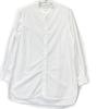 HEUGN SHIRT003 White Rob Cotton Poplin Band Collar Shirt Tops 2 whiteUsed
