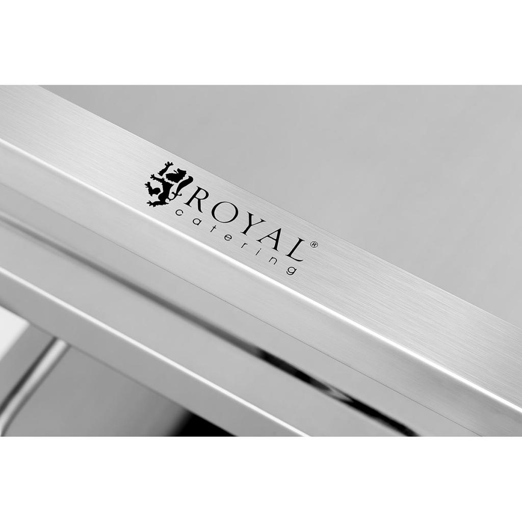 Royal Catering Rcsw 3A 3-Etagen Catering Servicewagen, Edelstahl, Bis zu