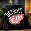 Vintage Detroit Wings Logo Decke Flanell Überwurf für Sofa, Innenbereich, Camping, Wohnzimmer, Büro, Stuhl und Bett Weiches Geburtstagsgeschenk
