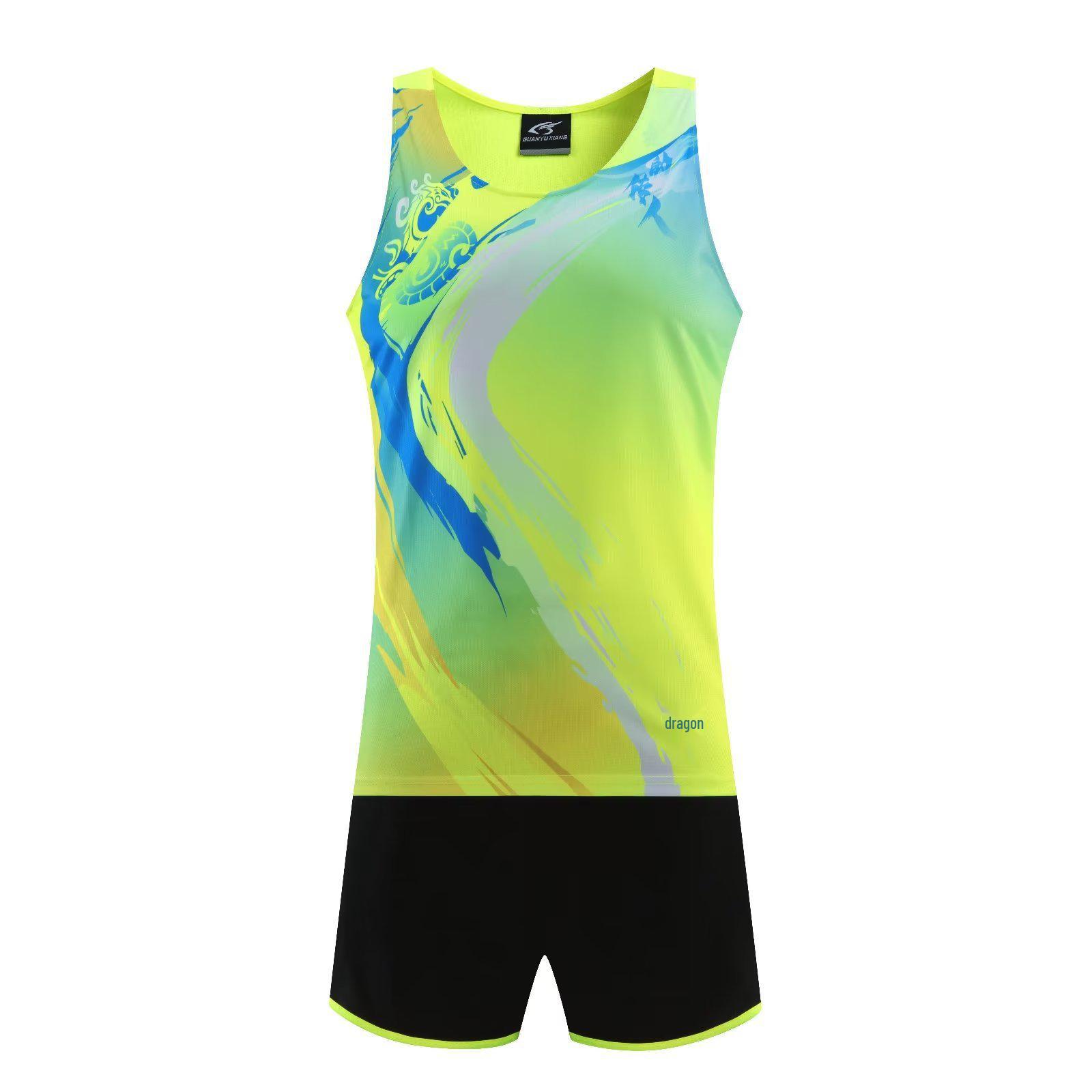 

Спортивная форма для легкой атлетики Speedy: Начальная и средняя школа, марафонский жилет, детский, мужской и женский тренировочный инвентарь. Men s 4XL флуоресцентный зеленый