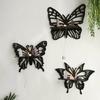 Kreatives Schmetterlingsform Holz Schweberegal Schmuck Kristall Display Wandregale für Schlafzimmer Wohnzimmer Dekoration