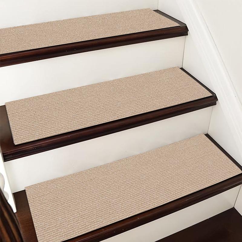 1pc Non-Slip Carpet Stair Treads Mats 20x80cm Self-adhesive Machine Washable Home Improvement Decoration Products