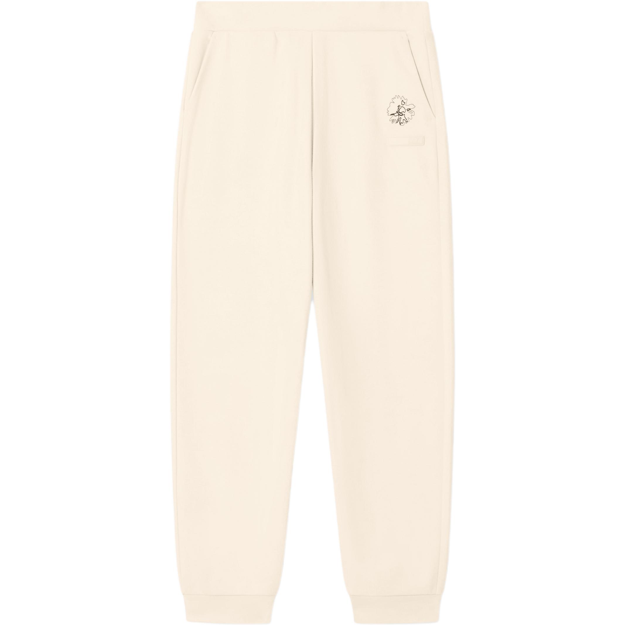 Emporio Armani EA7 SS26 Свободные зауженные спортивные брюки с манжетами, длинные, модные, вязаные, женские, 7W001001-AF20758-U1088 S