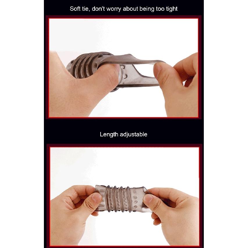 Penis Cock Ring Reusable Silicone Delay Ejaculation Stronger Erection Sex Toys Adult Nozzle Ring Cock For Men Male Sex