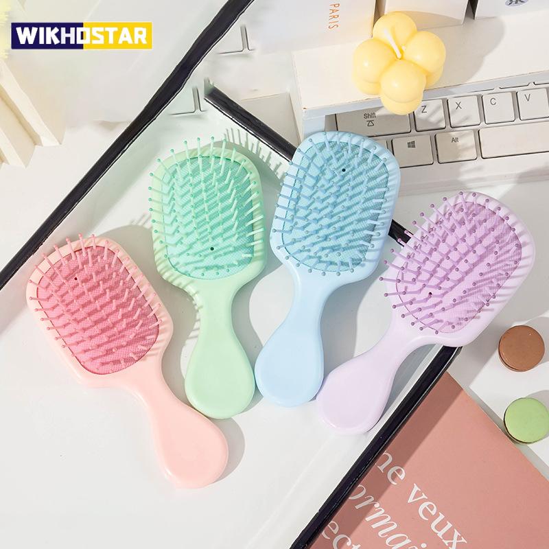 1pcs Mini Travel-friendly Massage Cute Cartoon Air Cushion Anti Screw Hair Brush Comb Hair Styling Tool Special for Real Hair Wigs