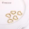 18K Gold Plated Oval/Heart Carabiner Spring Clasps Push In Gate Lock Jewelry Clasp For DIY Handmade Jewelry Making Accessories