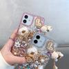 Glitter Rhinestone Phone Case For VIVO Y400 Pro Y300 Y200E Y200 Y300 Y300T Y04 Y03 T4 T3X T4X 4G 5G Bling Crystal Design with Pumpkin Cover Girls Gift