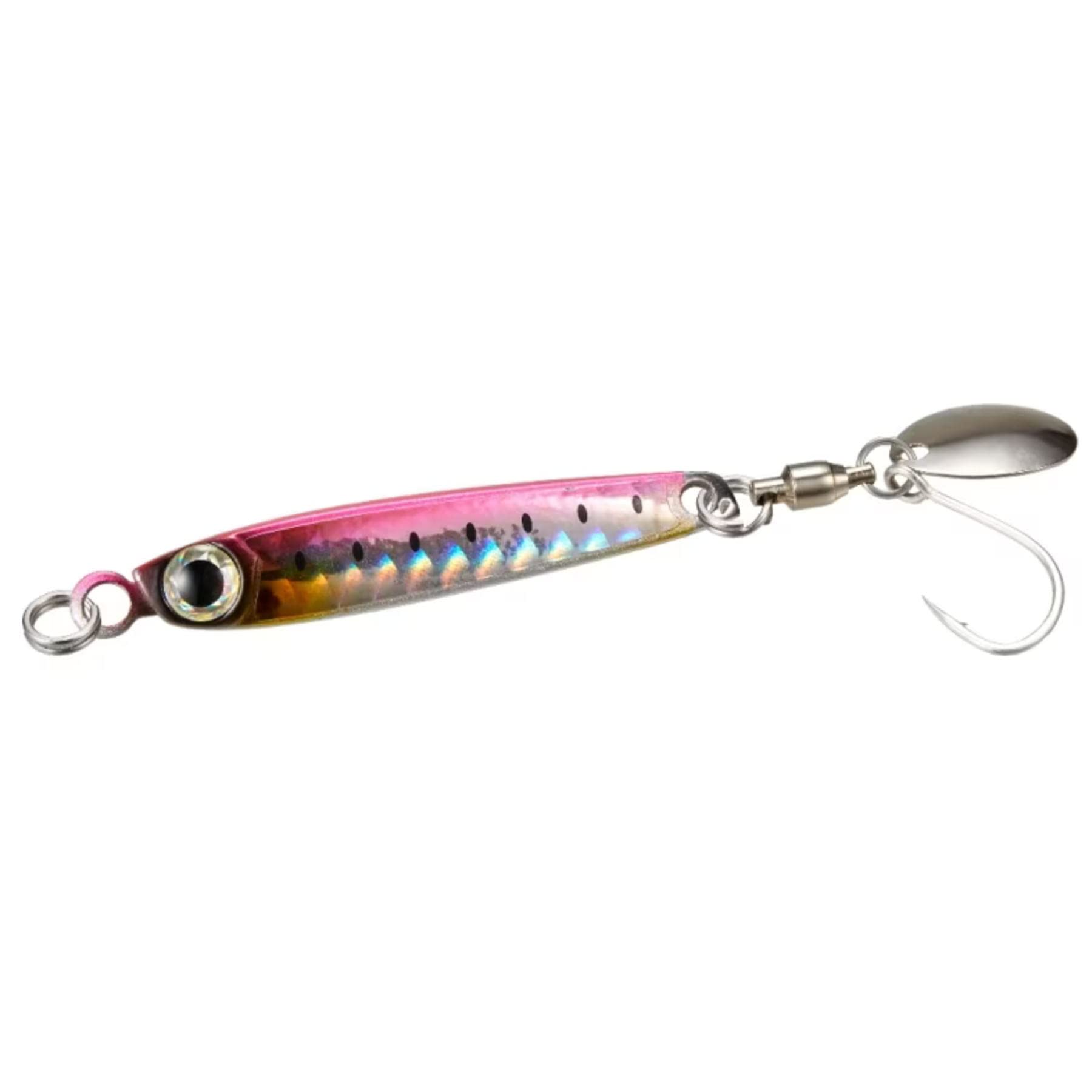 

Shimano Ocea Metal Shot TG Offshore Metal for Boat Fishing with Spanish Pink Silver Jig, 32g, Mackerel, JU-T32W 004,