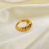 Stainless Steel Ring, Horn-shaped, High-end Titanium Jewelry, Women's Accessory