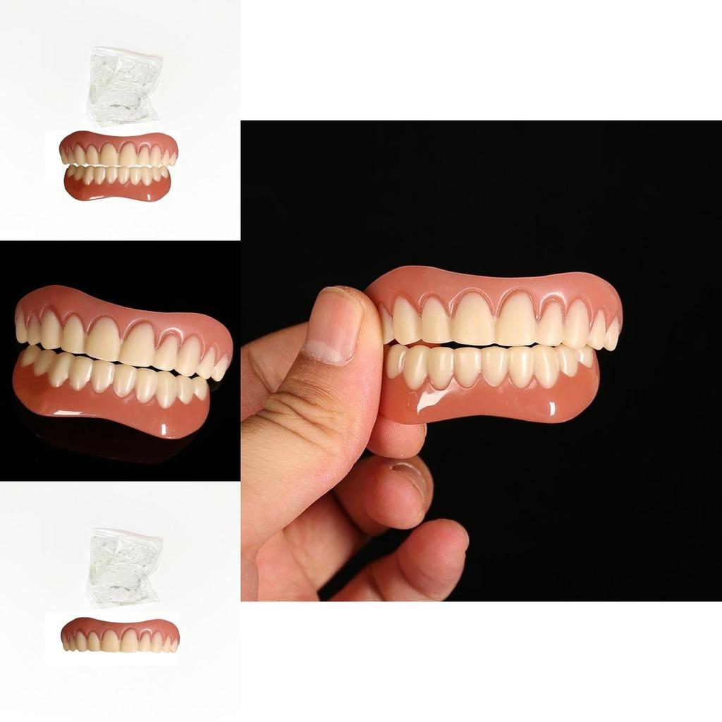 Silica Gel Veneers Instant Smile Cosmetic Tooth Dentures Set For A Perfect Photo Shoot