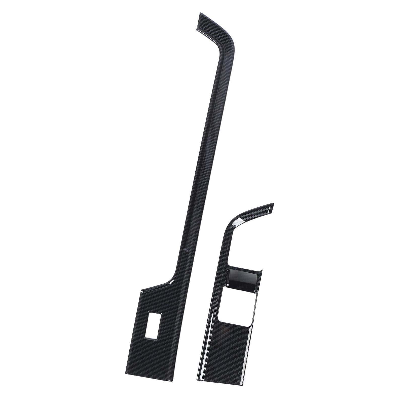 

Накладка панели переключателя кондиционера для леворульного автомобиля, с рисунком под карбон, рамка панели переключателя кондиционера