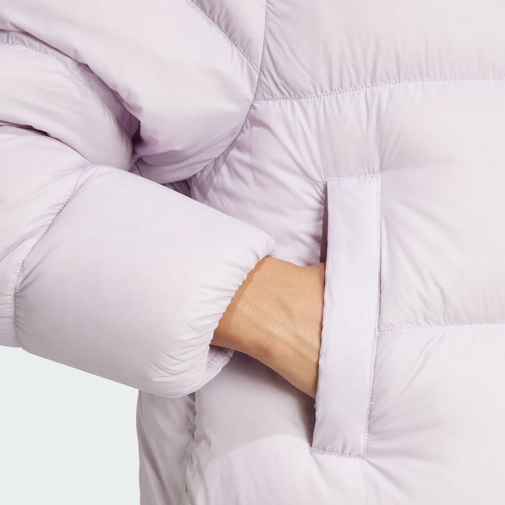 Adidas Originals RegenDown Puffer CROP Down Jacket Unisex Light Purple IW8369