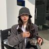 Women's Spring Summer Korean Style Washed Distressed Denim Brushed Bucket Hat Sunshade Basin Hat