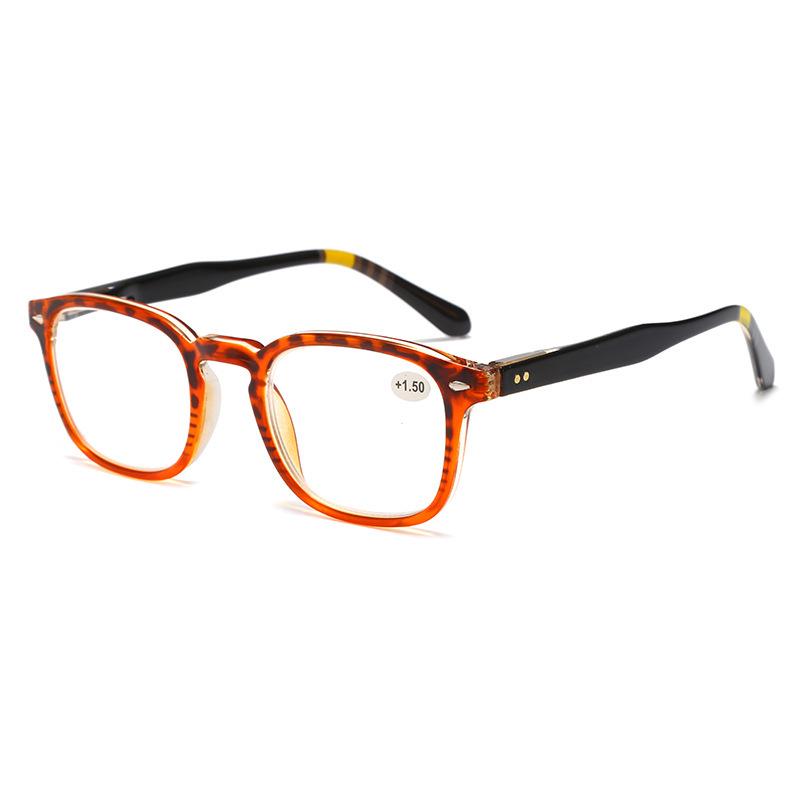 Unisex Spring-Temple Retro Reading Glasses – Fashionable & Versatile for Business & Casual Use