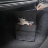 Multifunctional Car Trunk Storage Made of Felt Material with Dark Gray Box, Foldable, Non-Slip Handles, High-Quality Texture, (301629cm)