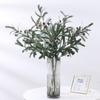 Simulated green plant olive branch 4 forks with fruit olive branch fake tree branch wedding home photography props flower arrangement decoration