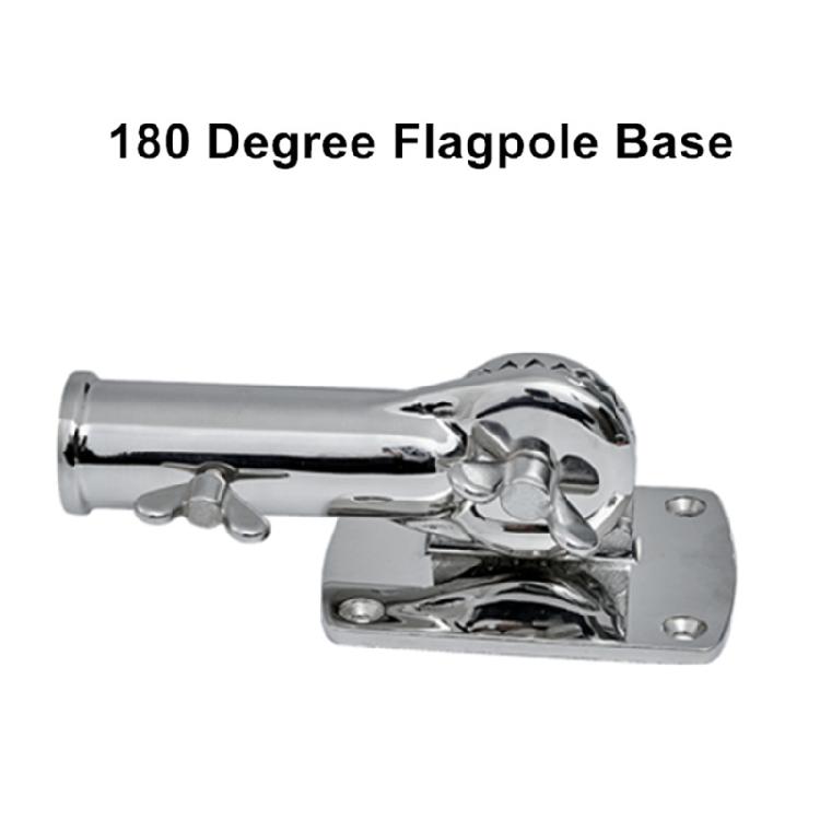 Supporto per asta bandiera a 180° Supporto regolabile per bandiera Acciaio inossidabile Supporto per asta bandiera esterna per casa Staffa