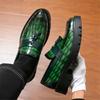 New Tassel Platform Loafers Fashion Men's Pointed Thick-soled Leather Shoes Designer Formal Wedding Dress Homecoming Footwear
