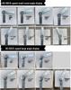 Multi-Position Adjustable Headrest and Armrest Hinge for Sofas