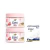 Dove Pomegranate Milk Exfoliating Scrub & Bar Soap Set