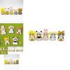 Collectible Cute Animal Dolls Including Bee And Bunny Characters In Miniature Pvc Models