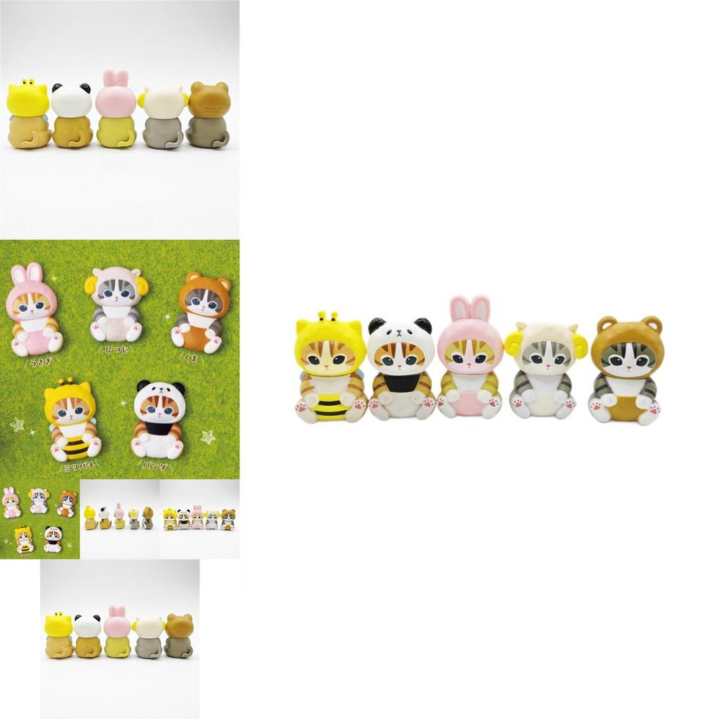 Collectible Cute Animal Dolls Including Bee And Bunny Characters In Miniature Pvc Models