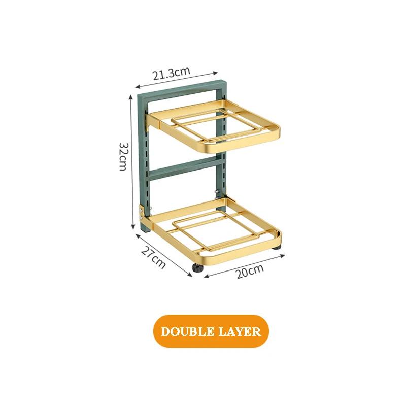 

Кухонный 2/3/4-уровневый регулируемый органайзер для кастрюль и сковородок, держатель для хранения под раковиной, полка для шкафа на стойке