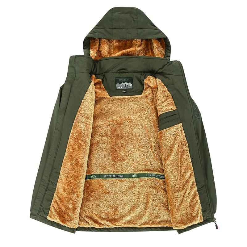 Fleece Thickened Jacket Men's Casual Jacket Outdoor Mountaineering Jacket