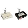 Porcelain Soap Dish Case with Bunny Figurine Light Luxury Decorative Sturdy