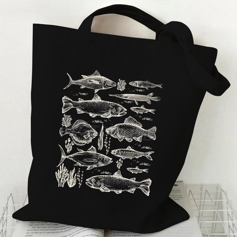 Ocean Animal Trend Shoulder Bag Daily Versatile Commuter Student Tutoring Bag