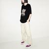 Uniqlo X Kaws Spolupráce SS23 Objímající panenka Potisk Kulatý výstřih Krátký rukáv Tričko Unisex Top Černá 467775-09