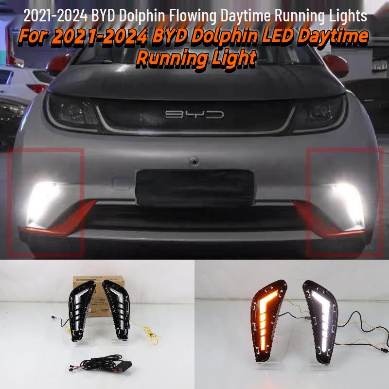 LED Daytime Running Lights for 2021-2024 BYD Dolphin Front Bumper