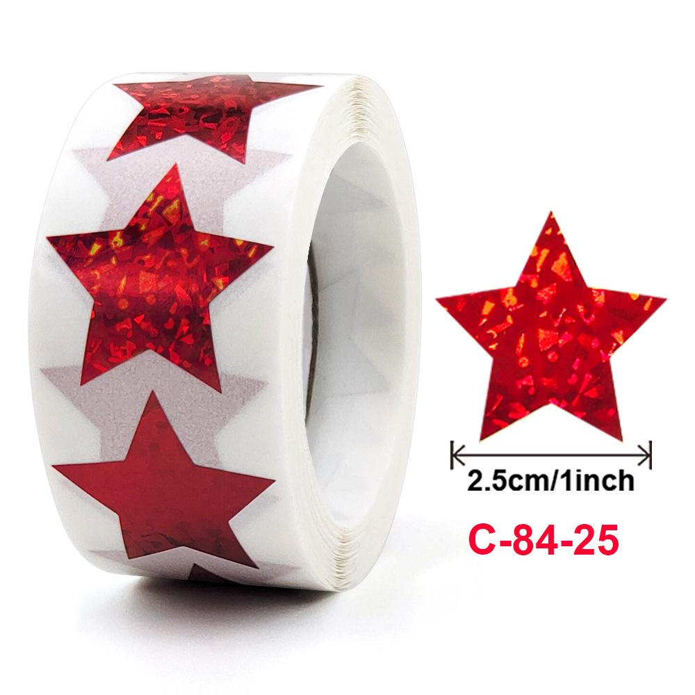 

Colorful Star Thank You Stickers - Adhesive Sealing Labels for Gifts & Decorations 25mm