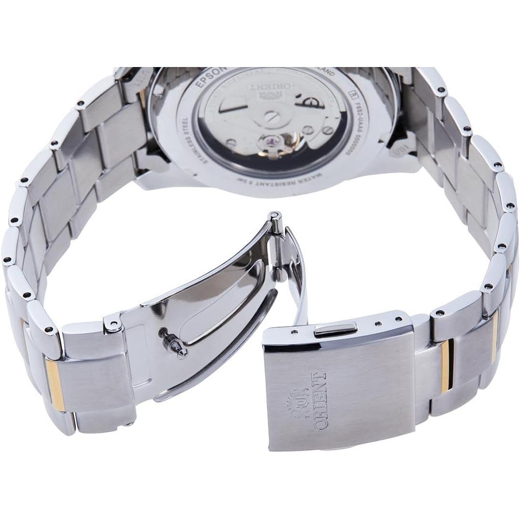Orient Montre Automatique Contemporaine Mécanique Automatique Cœur Ouvert Or Blanc Garantie [ORIENT] Semi-Squelette RN-AR0006S Homme (National