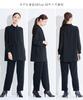 Black Formal Made of Japanese Fabric Washable Design Suit Jacket Drape Blouse Large Sizes Available Black LL [Nissen] Women's [Mourning Clothes/Formal