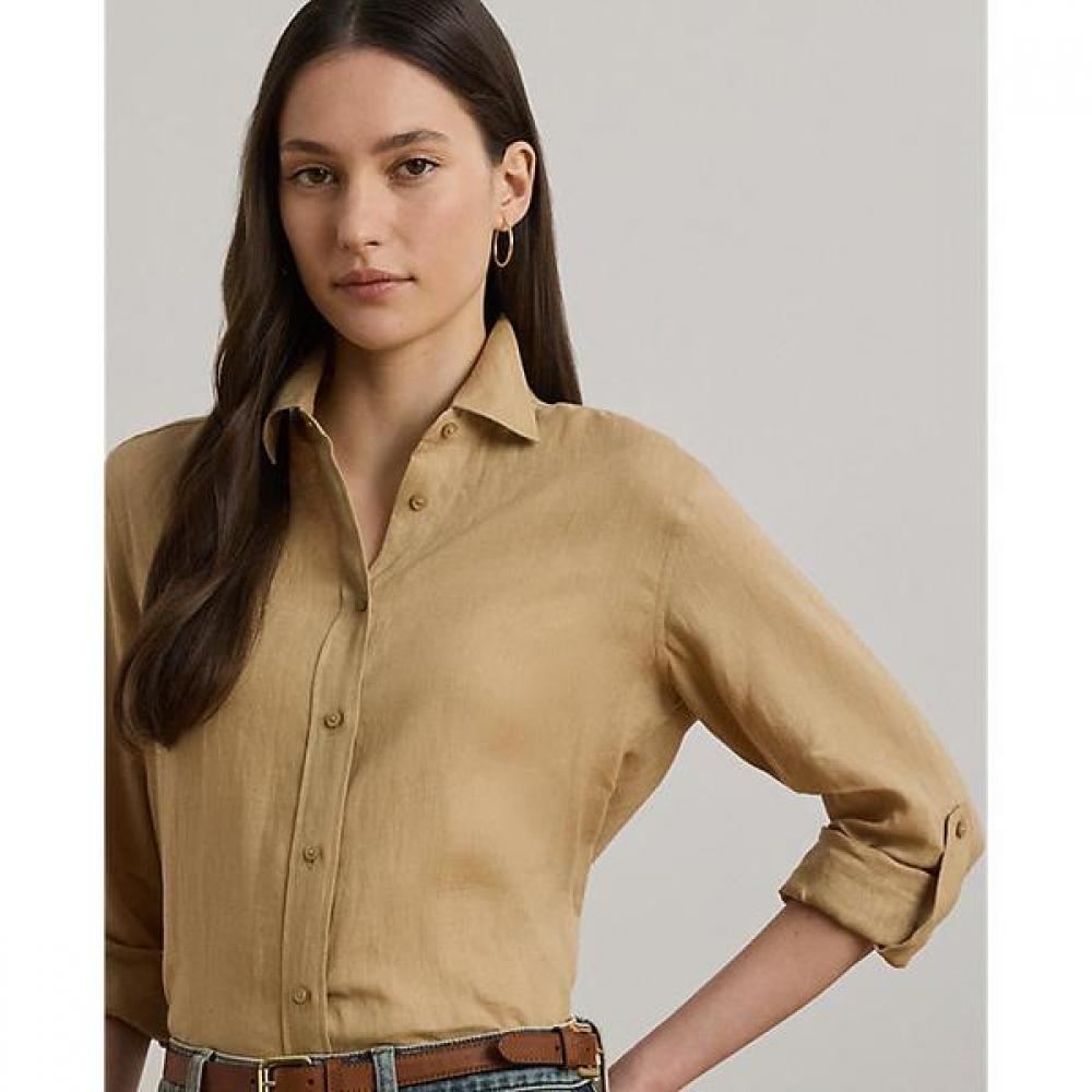 Lauren Ralph Lauren Relax Fit Linen Shirt Wmlrshts6820470270
