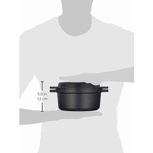 Cotta Waterless Cooking Pot, Silver, Diameter: 20cm, Height: 9.5cm, Lid: 3cm, 92081