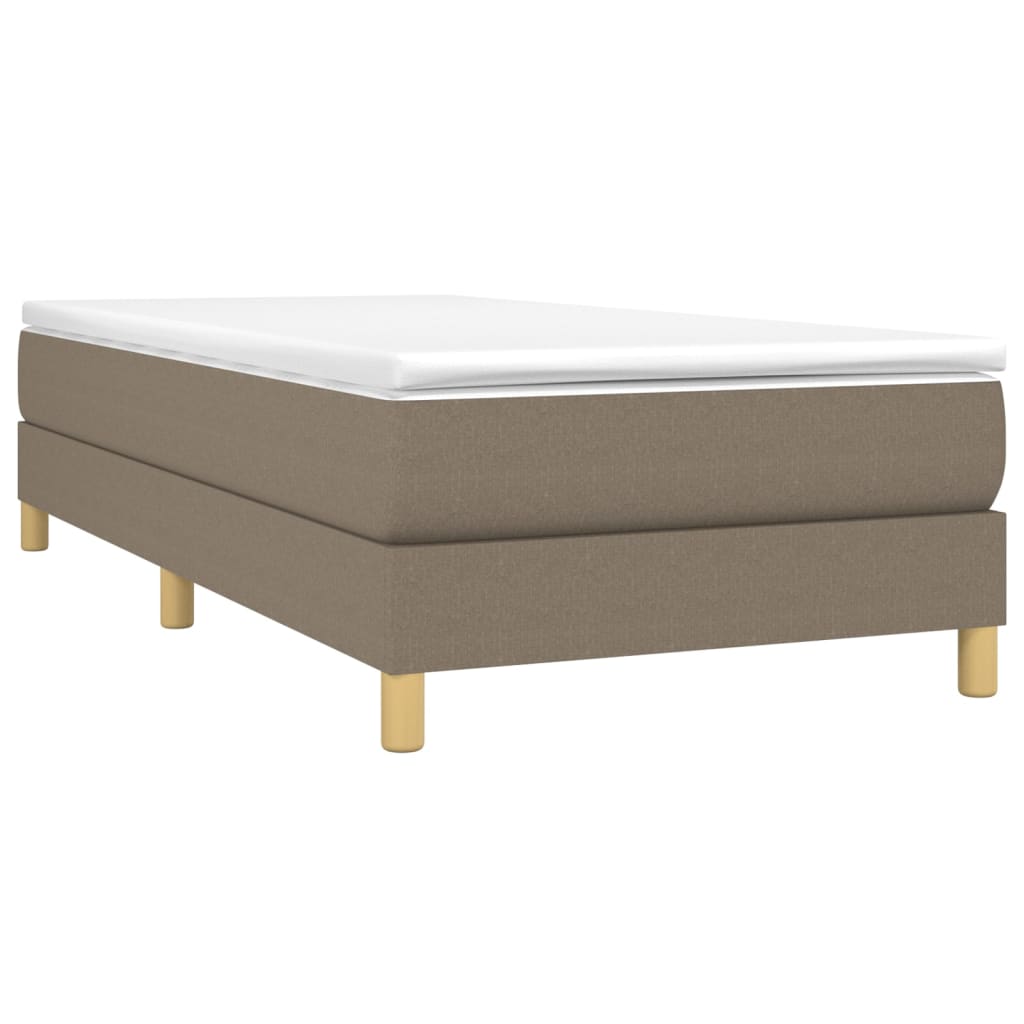 Vidaxl Bed Frame Without Mattress, Taupe, 100X200 Cm, Upholstered