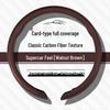 Universal Carbon Fiber Steering Wheel Cover - Non-Slip, Ultra-Thin, Comfortable Grip for All Seasons