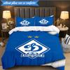 3PCS Dynamo Moscow Football Club Bedding Set 2D Printing (Includes 1 Duvet Cover + 2 Pillowcases Coreless), Bedroom decor,Fan gift