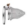 FRRK Chain Metal CB Lock Chastity Male Penis Lock Erotic Penis Cage