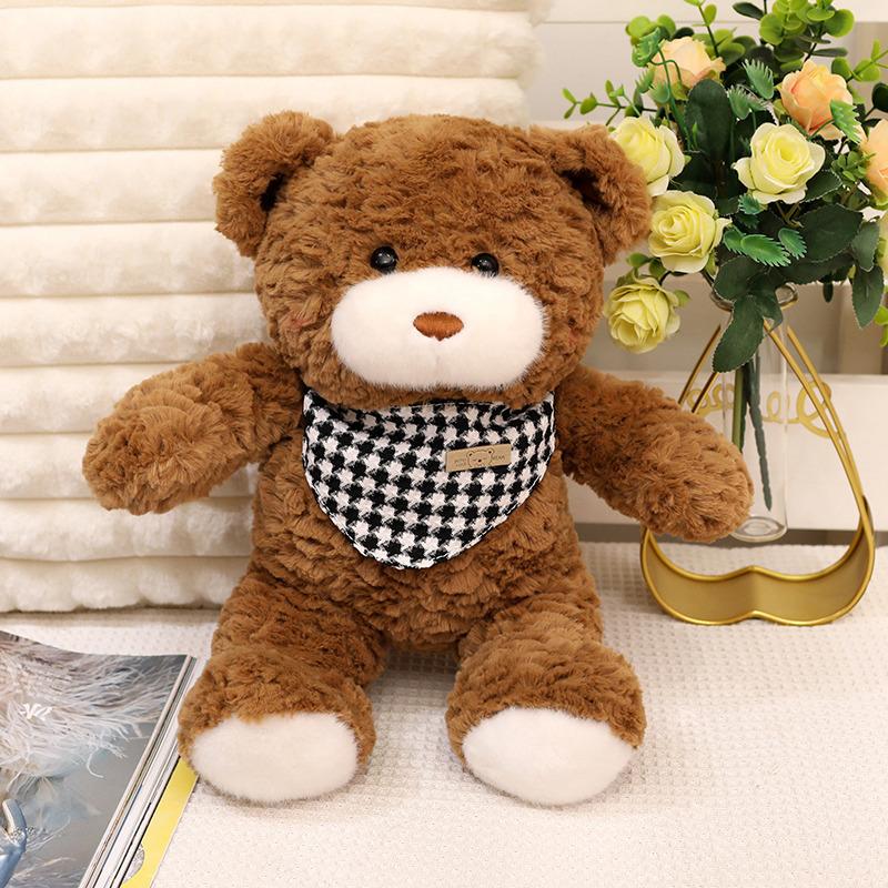 

Scarf Bear Catching Machine Doll Plush Toy Cute Bib Teddy Bear Doll Birthday Event Gift 30cm0.16