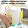 Portable Retractable Bowl Holder Drain Removable Cabinet Dishes Storage Rack Water Cup Kitchen Organizer
