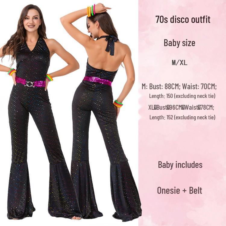 Halloween 70s Disco Hippie Costume