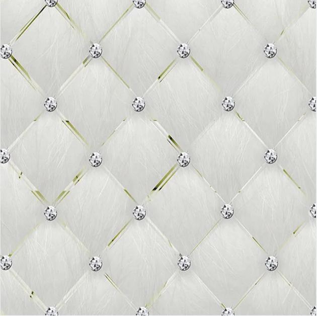 3D Mural Wallpaper European Style Simple Diamond Fresco Living Room TV Sofa Bedroom Luxury Home Decor Wallpaper