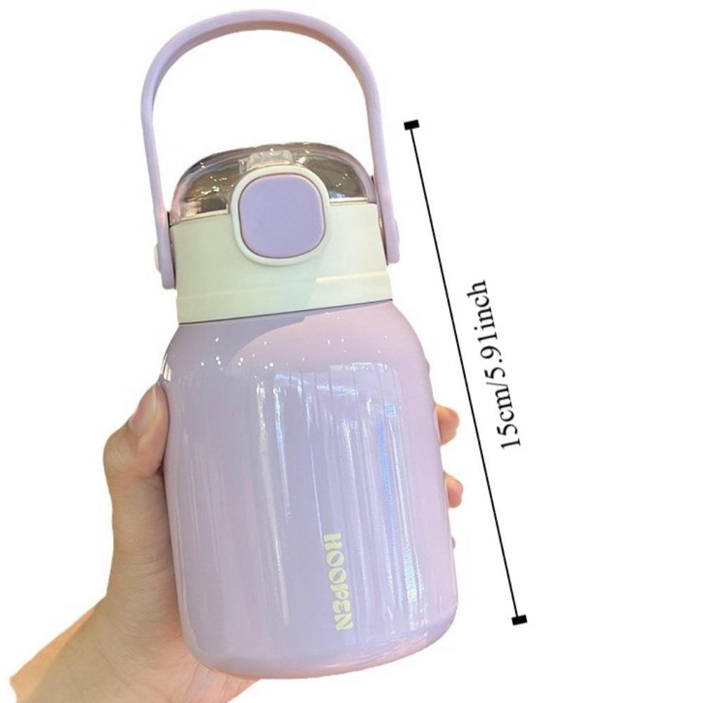 Drinking Kettle Hand-held Thermos Cup Stainless Steel Fitness Drinking Bottle  Practical Gift
