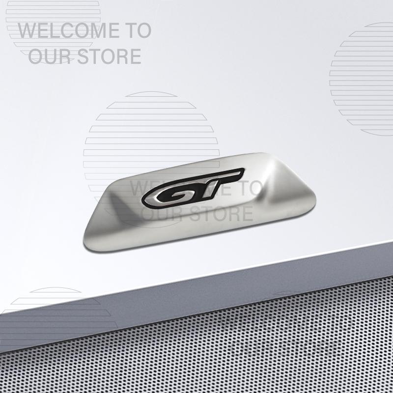VZQR9 Car Decor Metal GT Emblem 3D Sticker For Peugeot 5008 208 508 4008 3008 GT Line Steering Wheel Badge Decals